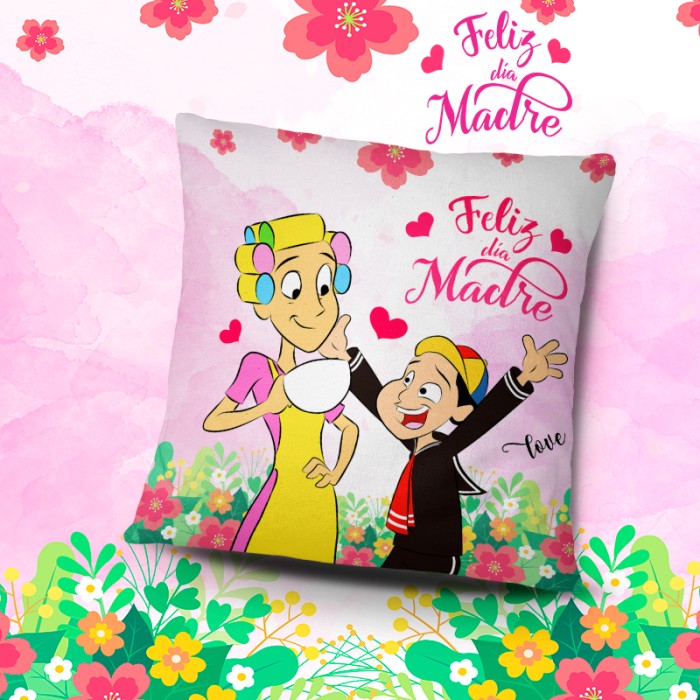 Cojin Feliz dia Madre con kiko